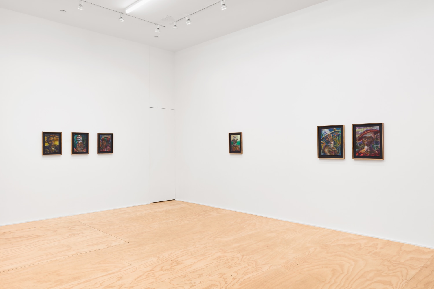 Installation view of drawings by Athi-Patra Ruga