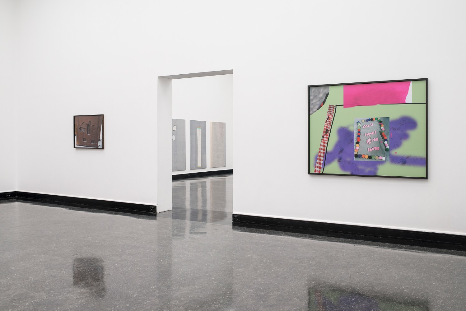 Installation view of Works by Lucas Blalock