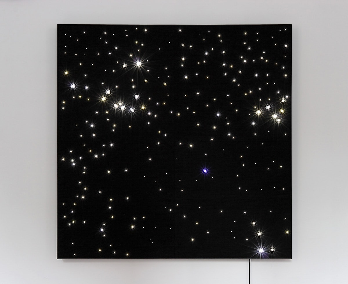 LED piece by Angela Bulloch