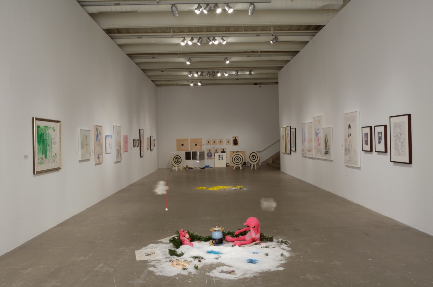 Installation view, Karen Kilimnik, ICA, Philadelphia, 2007