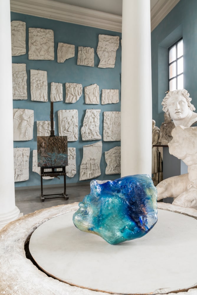 Installation view of sculpture by Jean-Marie Appriou