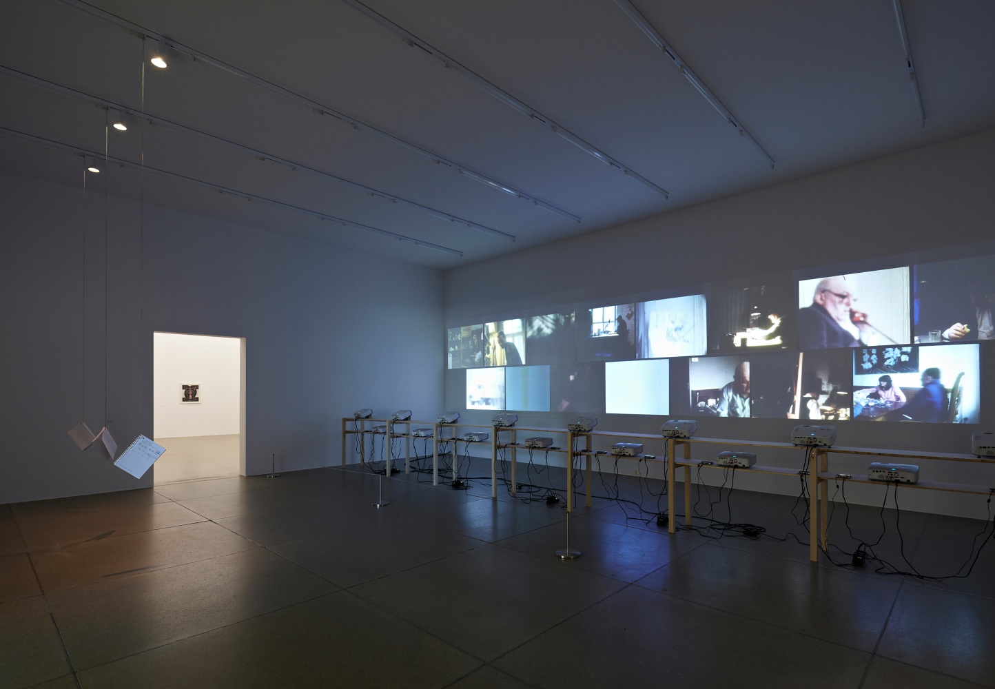 Installation view of works by Dieter Roth