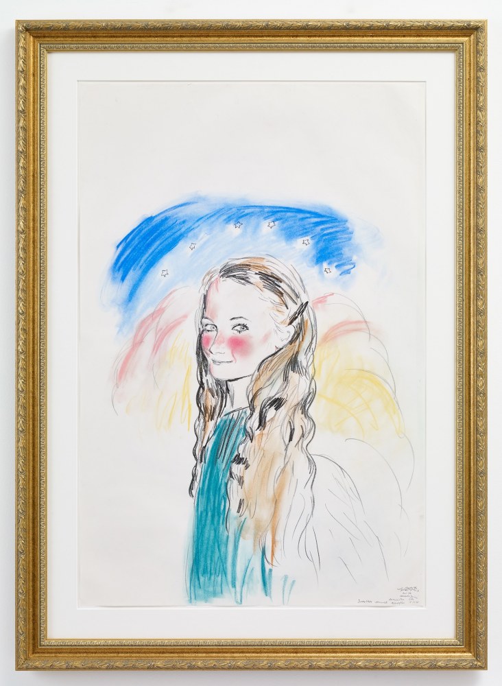 THE ANNUNCIATION ASSUMPTION, BY LEONARDO DA VINCI (CHEEKS LIKE THE GAINSBOROUGH GIRL WITH MILK JUG + PIG)&amp;nbsp;

1988

Pastel on paper

Sheet 89 x 58.5 cm / 35 x 23 inches

Frame 111 x 80.5 x 3.5 cm / 43 3/4 x 31 3/4 x 1 3/8 inches

KILIM48344