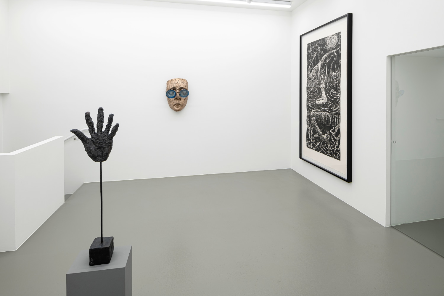 Installation view, Andrew Lord, Jean-Marie Appriou, Galerie Eva Presenhuber, Vienna, 2023