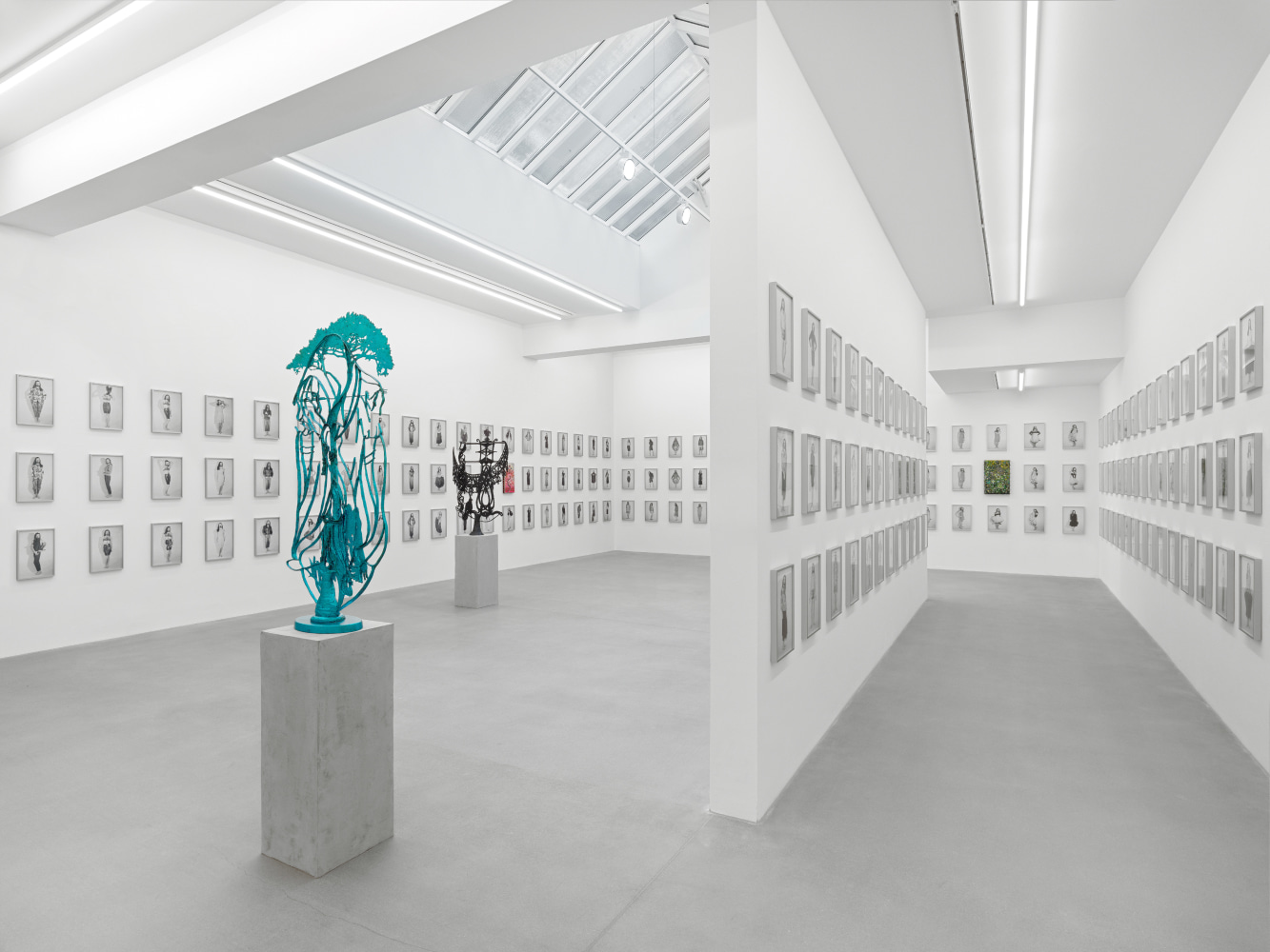 Installation view of works by Chuck Nanney and Joel Otterson