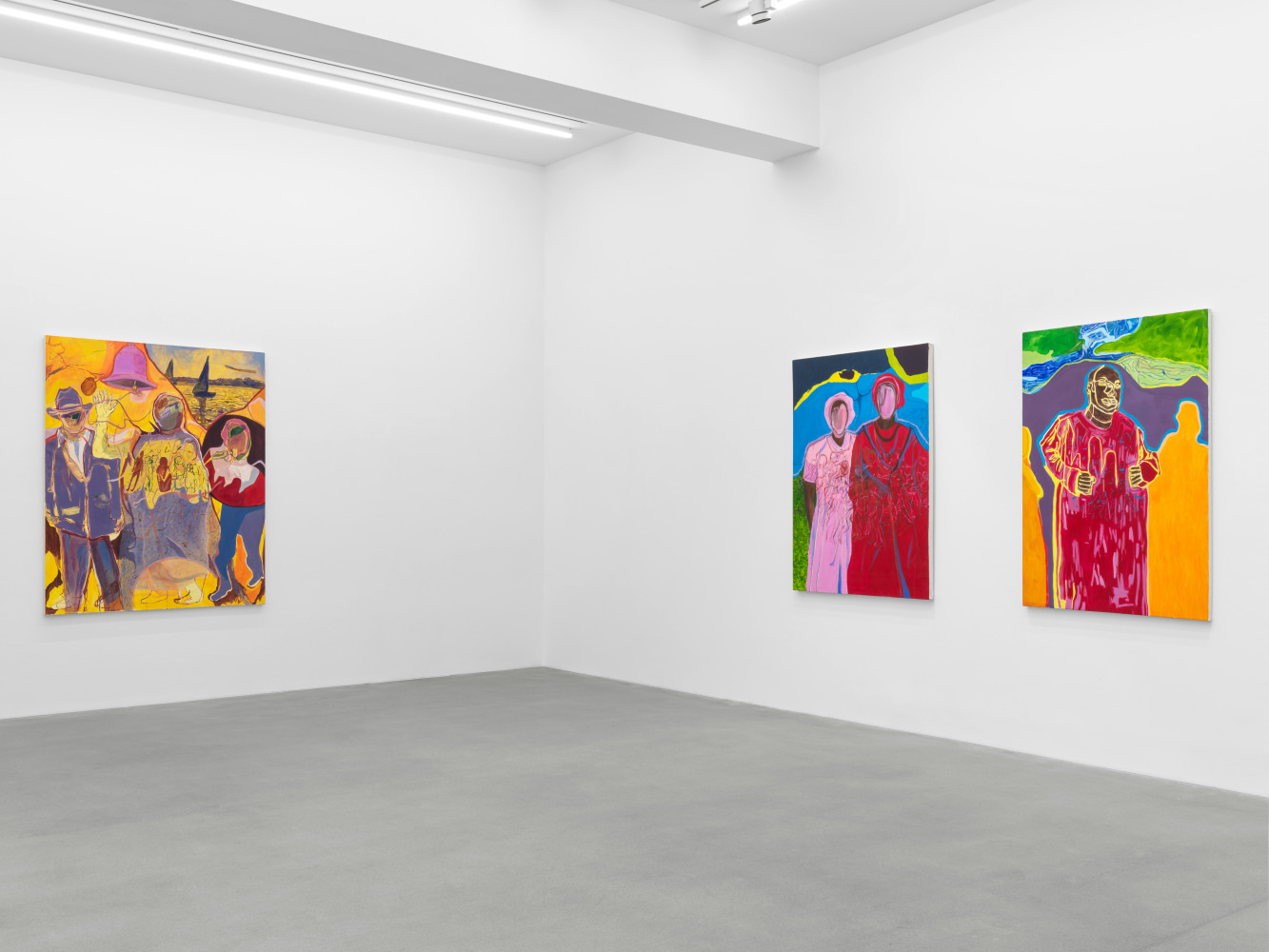 Installation view, Chemu Ng&amp;#39;ok, Echoes, Galerie Eva Presenhuber, Waldmannstrasse, Zurich, 2024