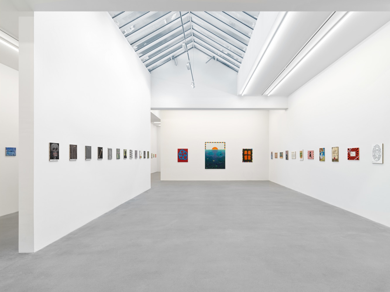 Installation view, Jean-Fr&amp;eacute;d&amp;eacute;ric Schnyder,&amp;nbsp;&amp;OElig;L AUF LEINWAND, Galerie Eva Presenhuber, Waldmannstrasse, Zurich, 2024