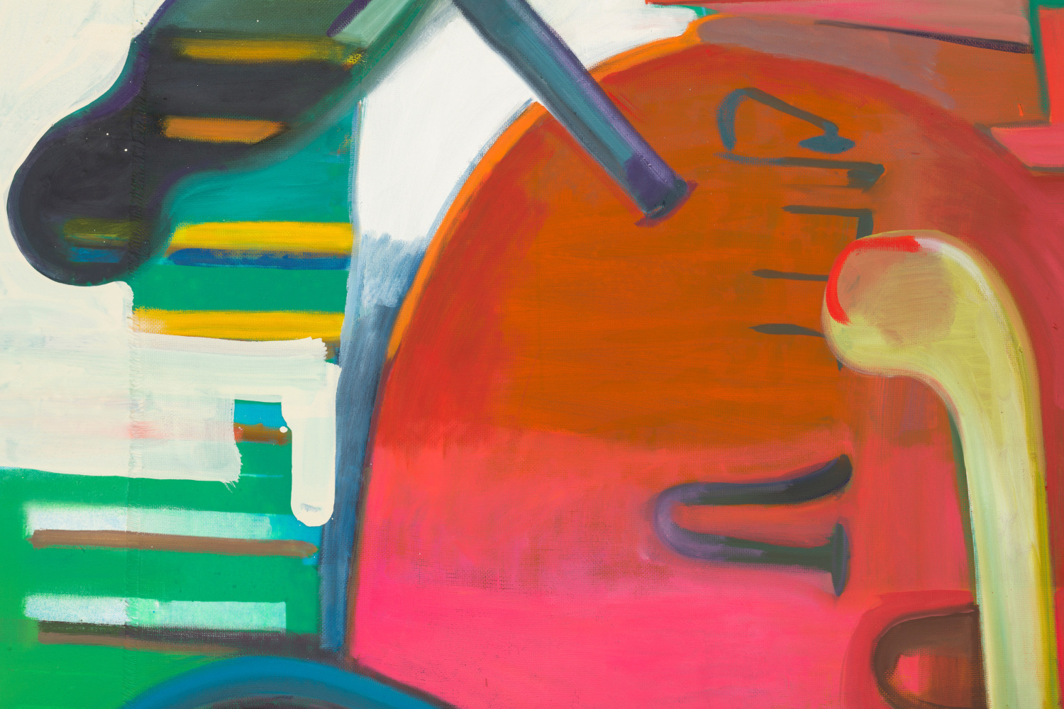 Detail of painting by Alex Hubbard