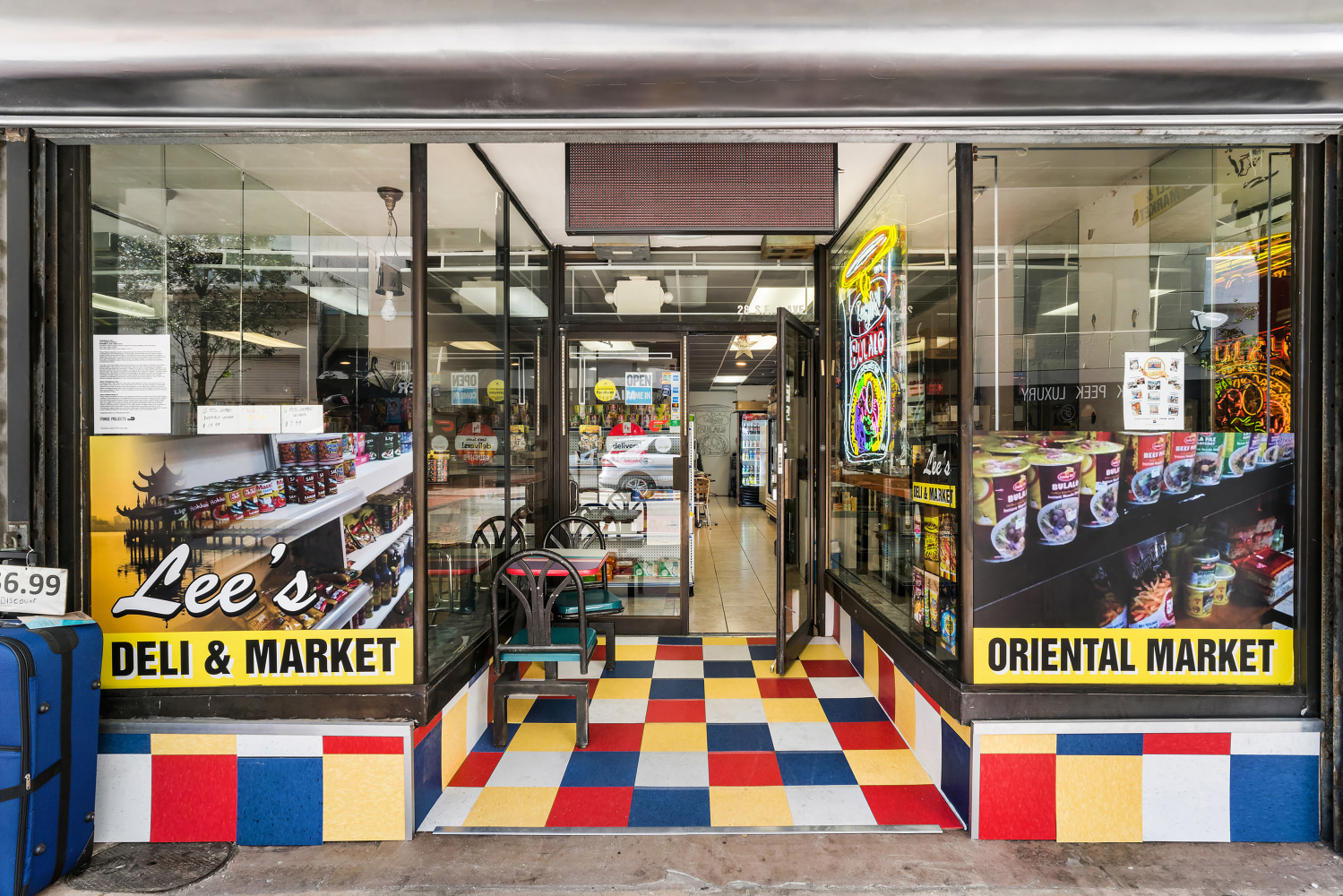 Installation view of works by Tschabalala Self