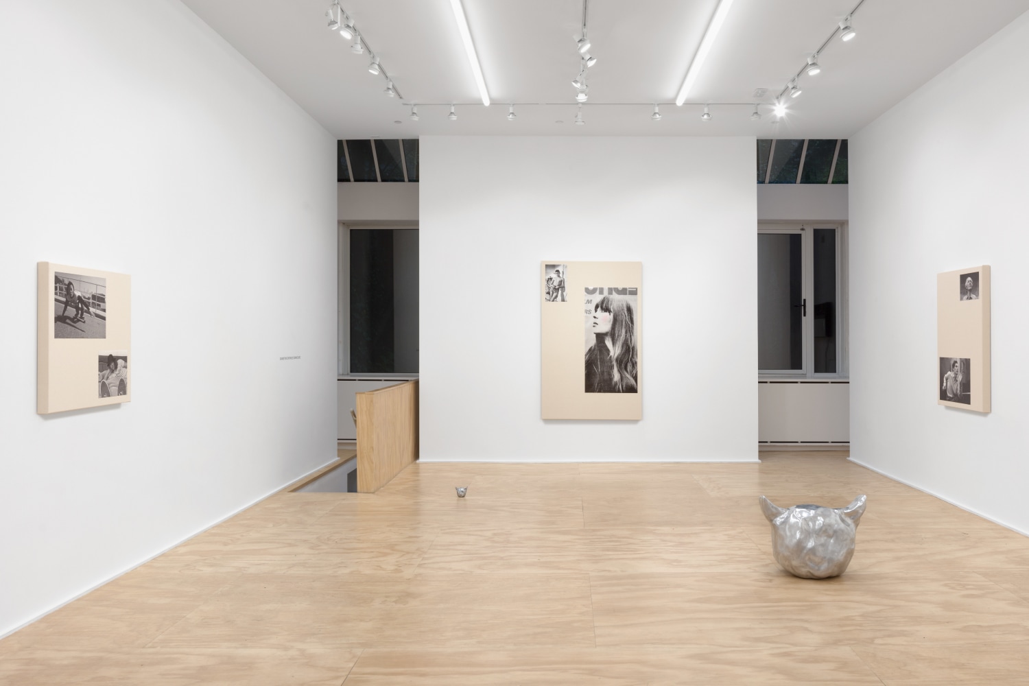 Installation view of sculptures and wall works by Sarah Ortmeyer
