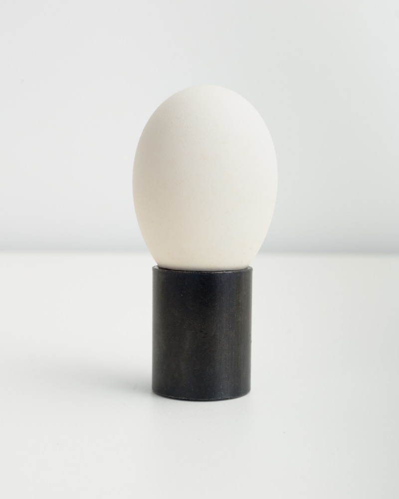 egg sculpture by Sarah Ortmeyer