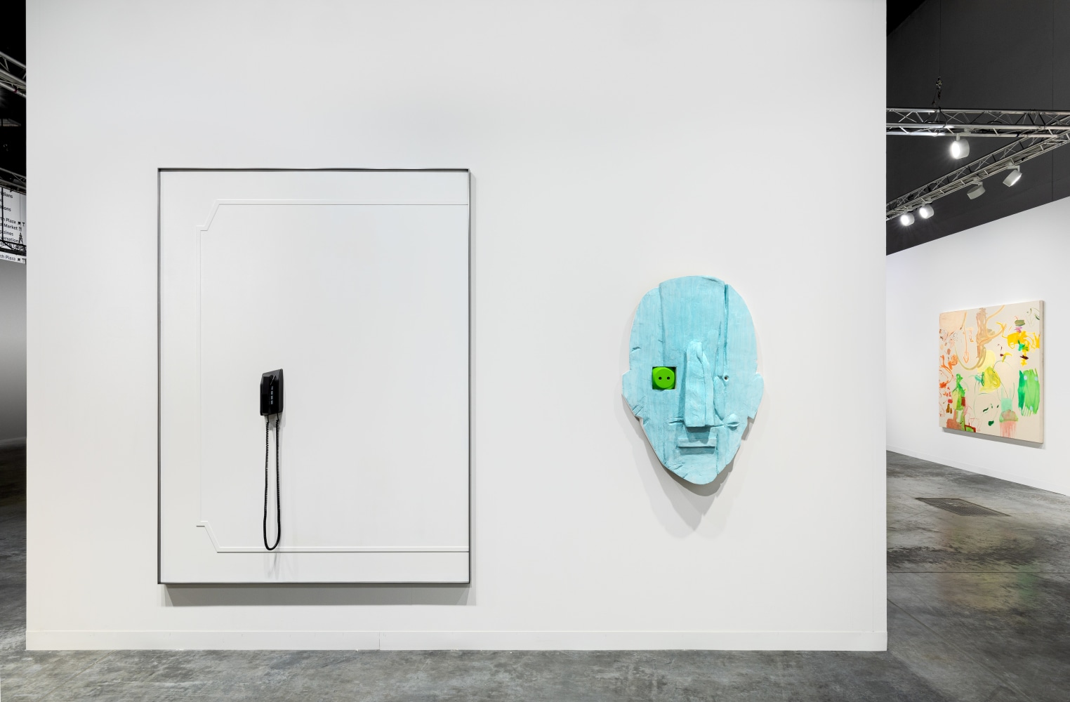 Installation view of works by various artists