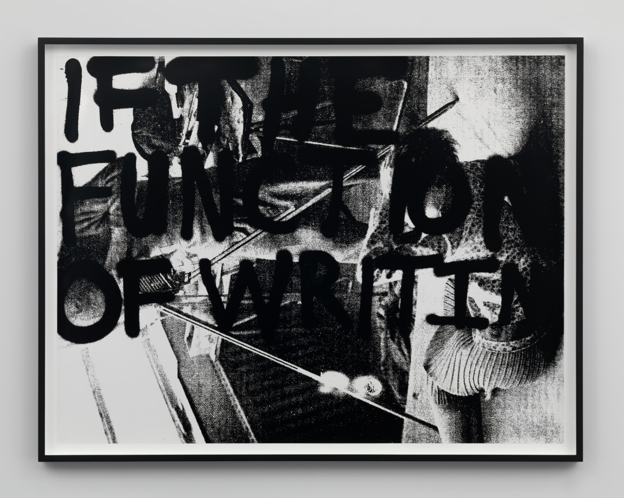 Installation view of paintings by Adam Pendleton