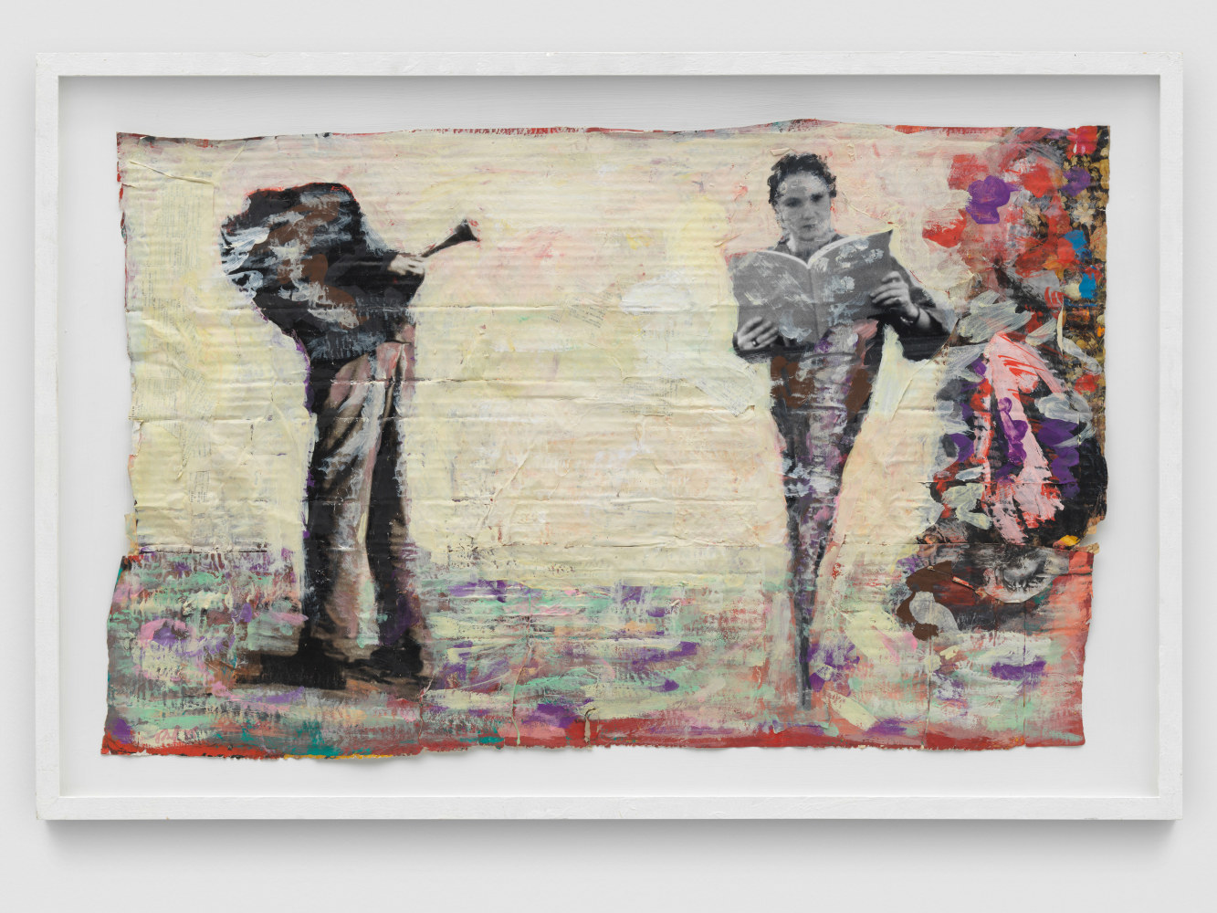 Ohne Titel

1985

Mixed media

Sheet 59 x 90 cm / 23 1/4 x 35 3/8 in

Frame 69 x 103 x 4 cm / 27 1/8 x 40 1/2 x 1 5/8 in

&amp;copy; Archiv Franz West &amp;copy; Estate Franz West