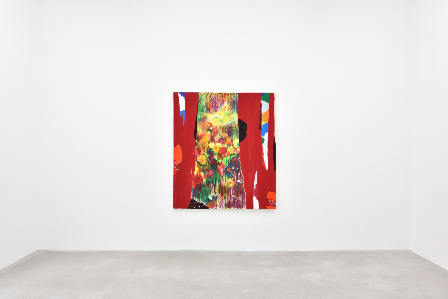 Installation view of Paintings by Shara Hughes