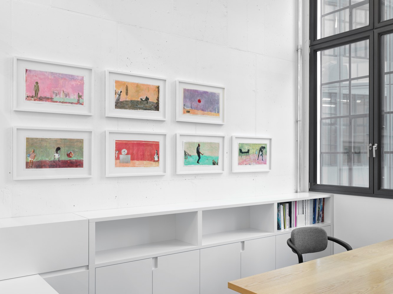 Installation view, Franz West, Die fr&amp;uuml;hen Werke / Early Works, Galerie Eva Presenhuber, Maag Areal, Zurich, 2025