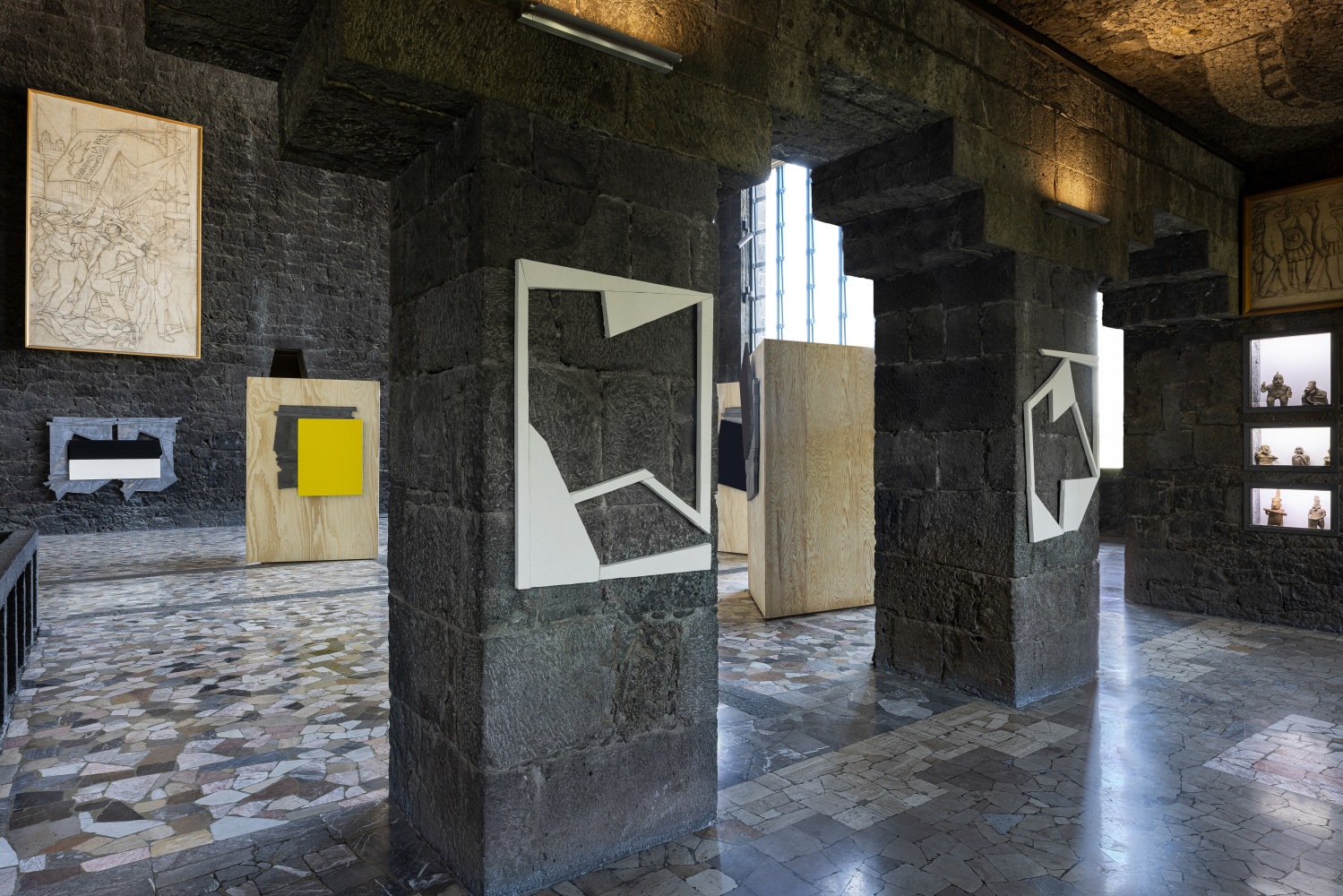 Installation view, Wyatt Kahn, Fantasmas, Museo Anahuacalli, Mexico City, 2024