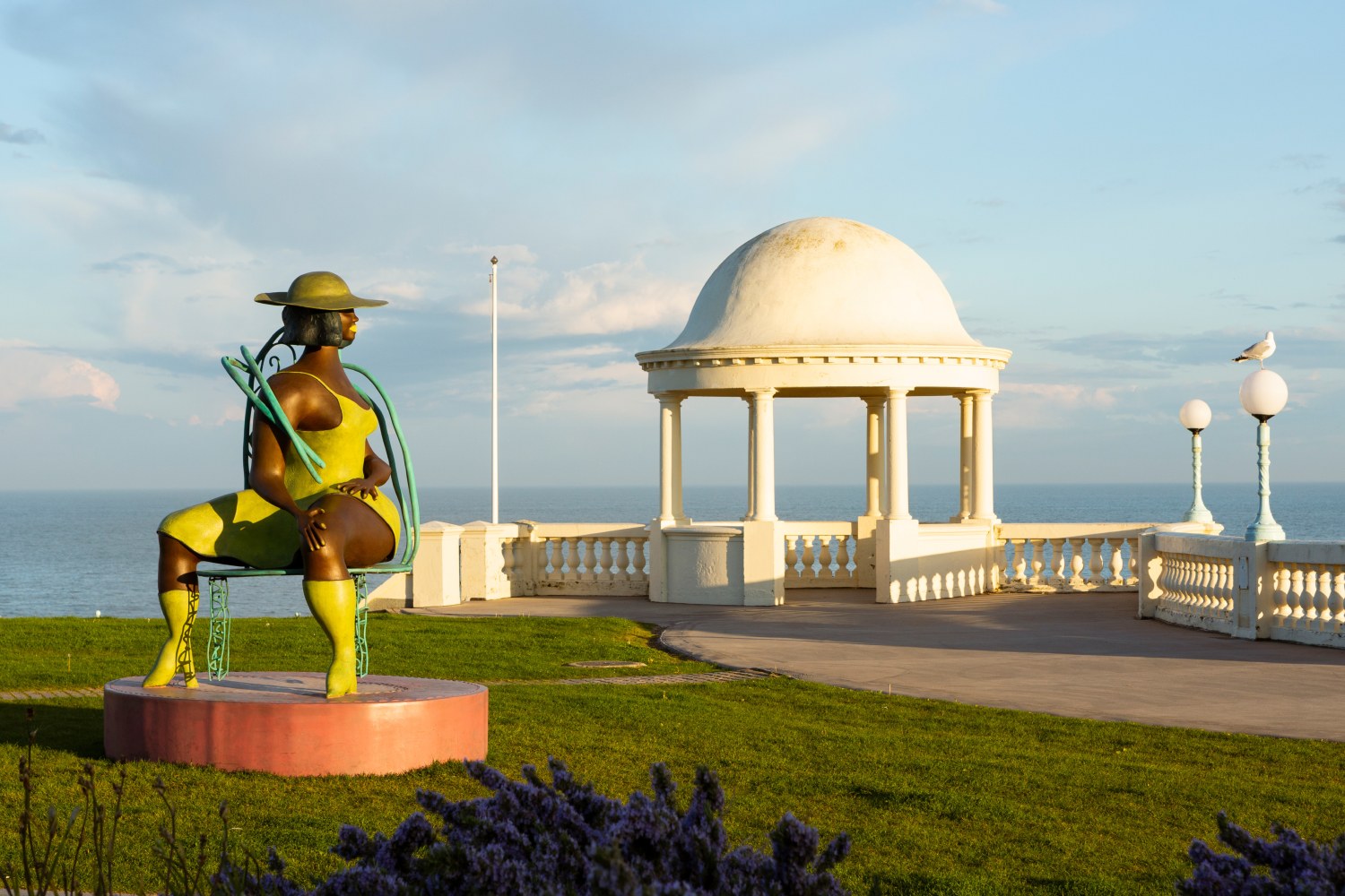 installation view of sculpture by Tschabalala Self