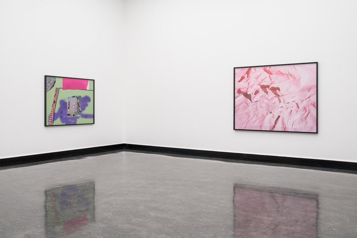 Installation view of Works by Lucas Blalock