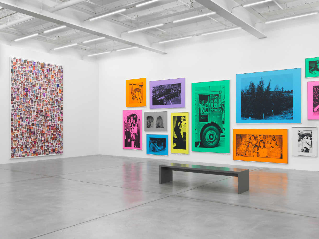 Installation view of Steven Shearer printed works exhibition