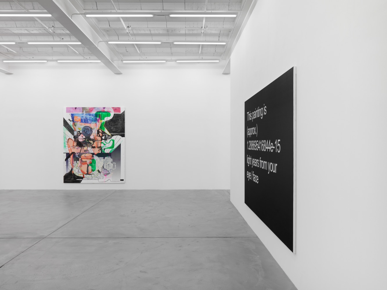 Installation view of Michael Williams paintings exhibition