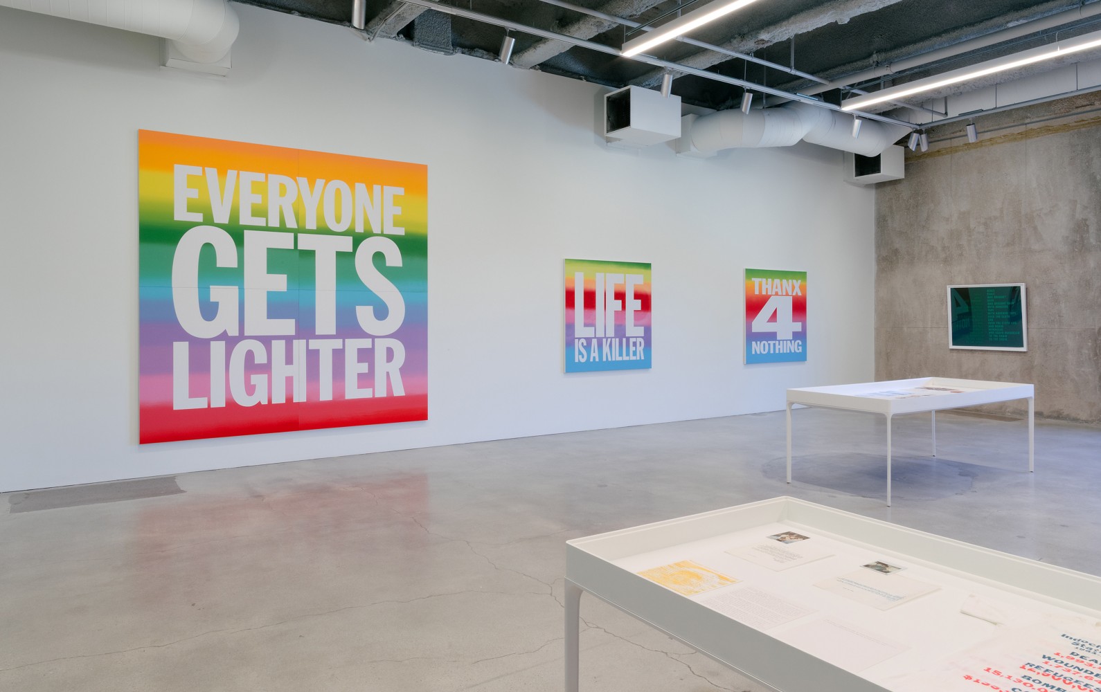 Installation view, John Giorno, No Nostalgia, Marciano Art Foundation, Los Angeles, 2025