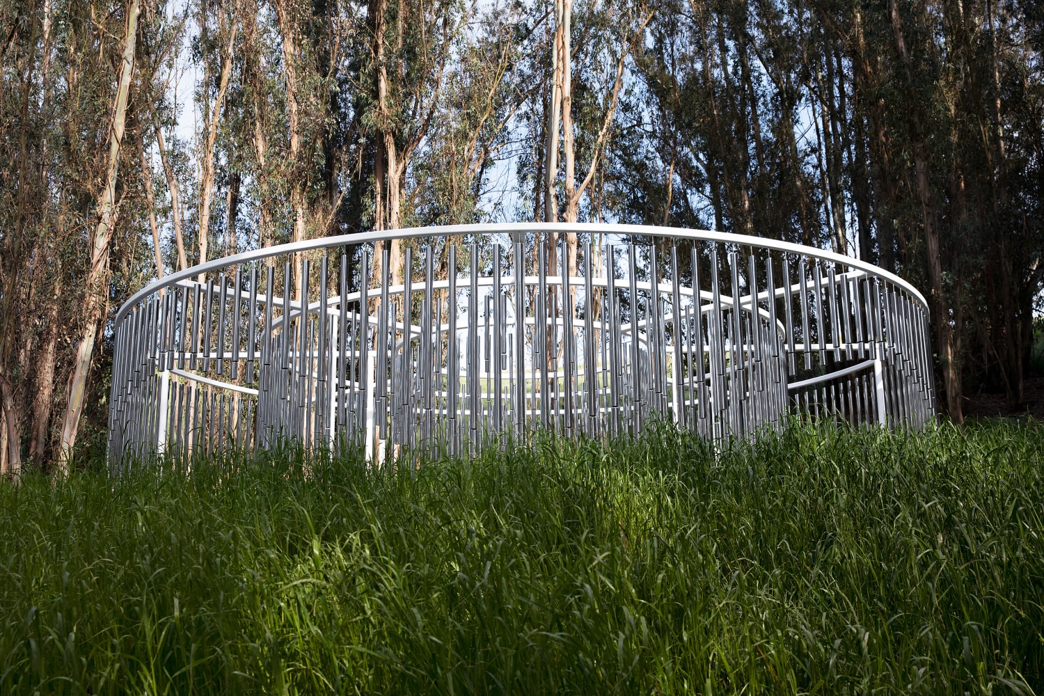 Installation view of living art installation by Doug Aitken
