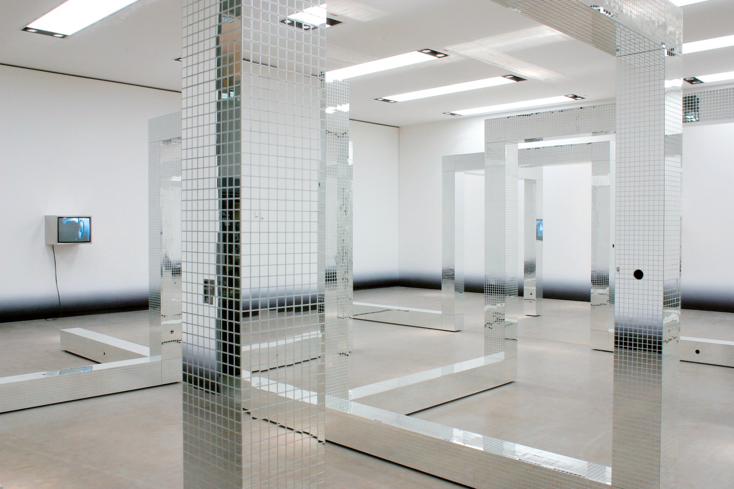 Installation view of sculptures by Ugo Rondinone