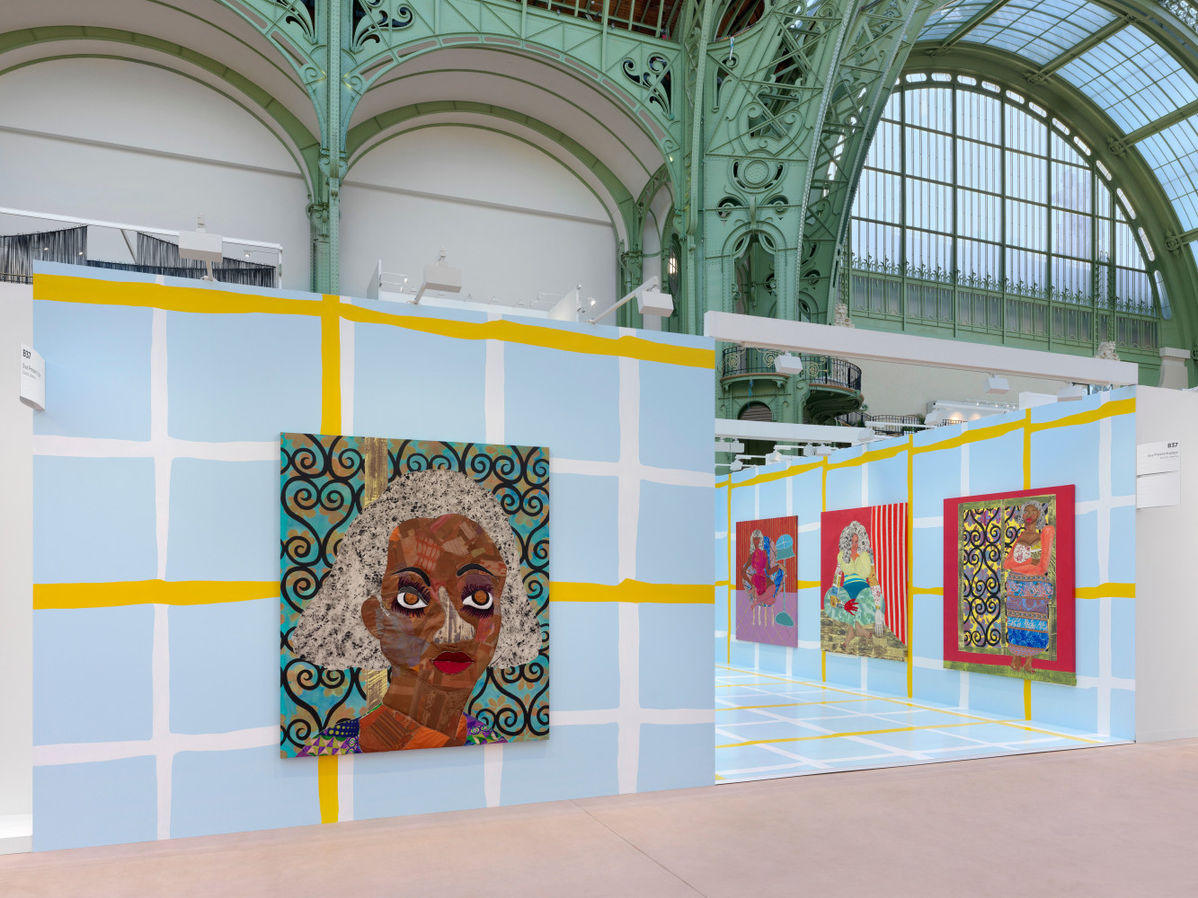 Installation view, Tschabalala Self, My House, Galerie Eva Presenhuber, Art Basel Paris, 2024