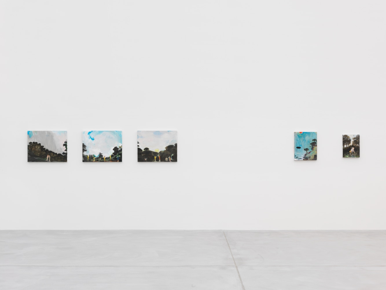 Installation view of Verne Dawson paintings exhibition