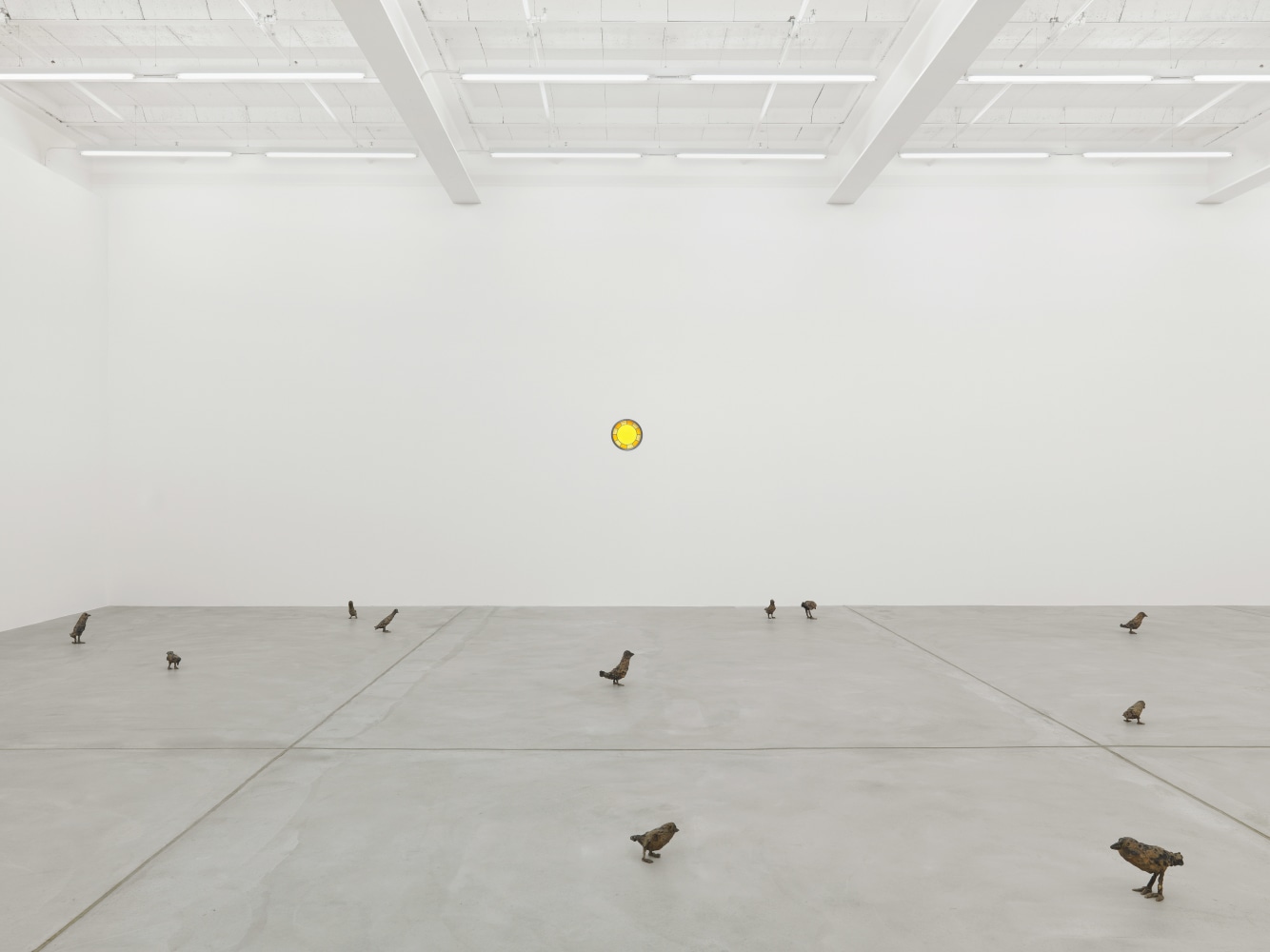 Installation view of Ugo Rondinone sculpture and installation exhibition