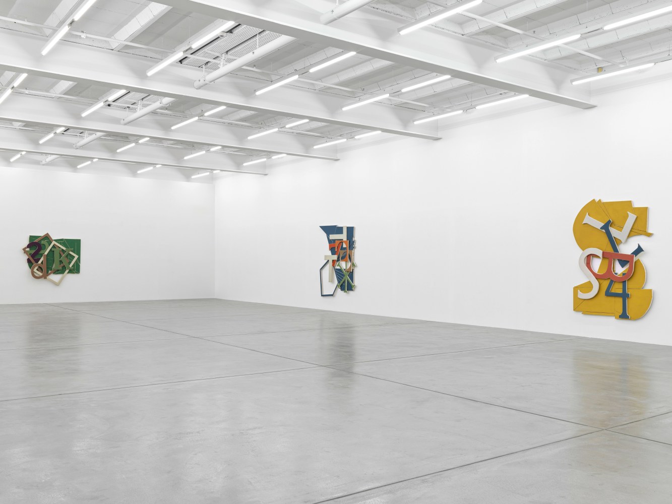 Installation view, Wyatt Kahn, Signs, Galerie Eva Presenhuber, Maag Areal, Zurich, 2024