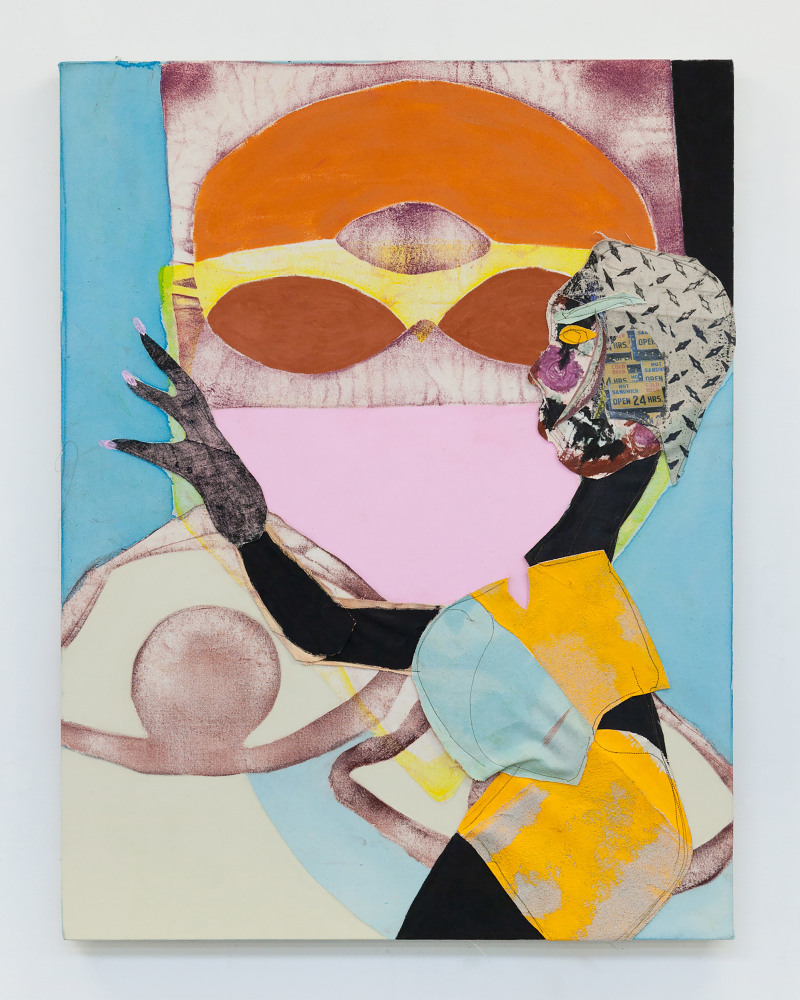 Painting by Tschabalala Self