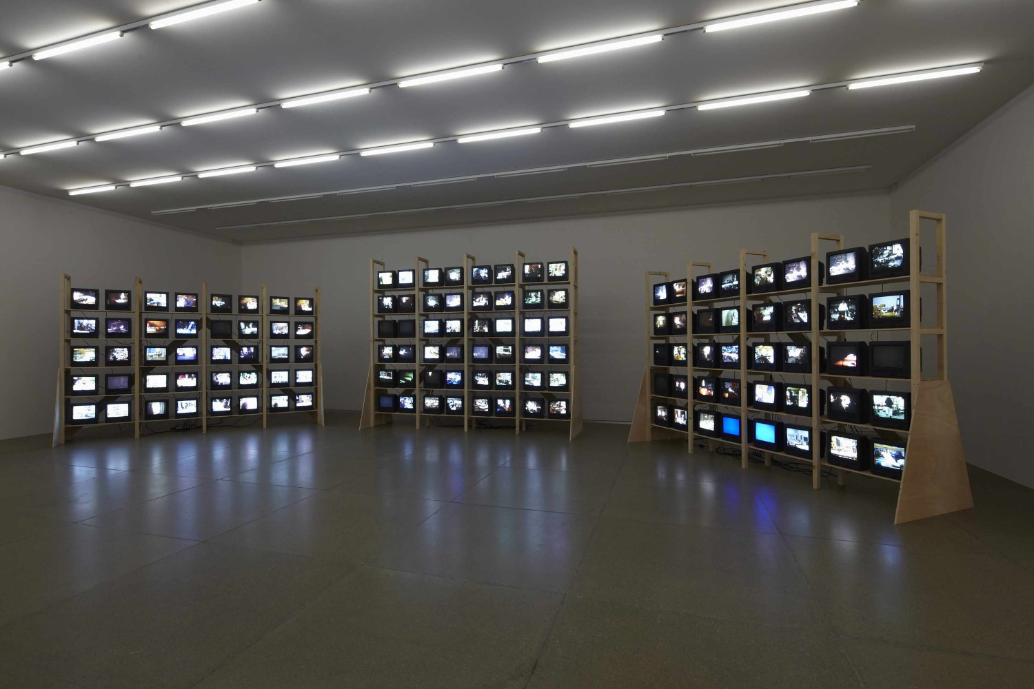 Installation view of works by Dieter Roth