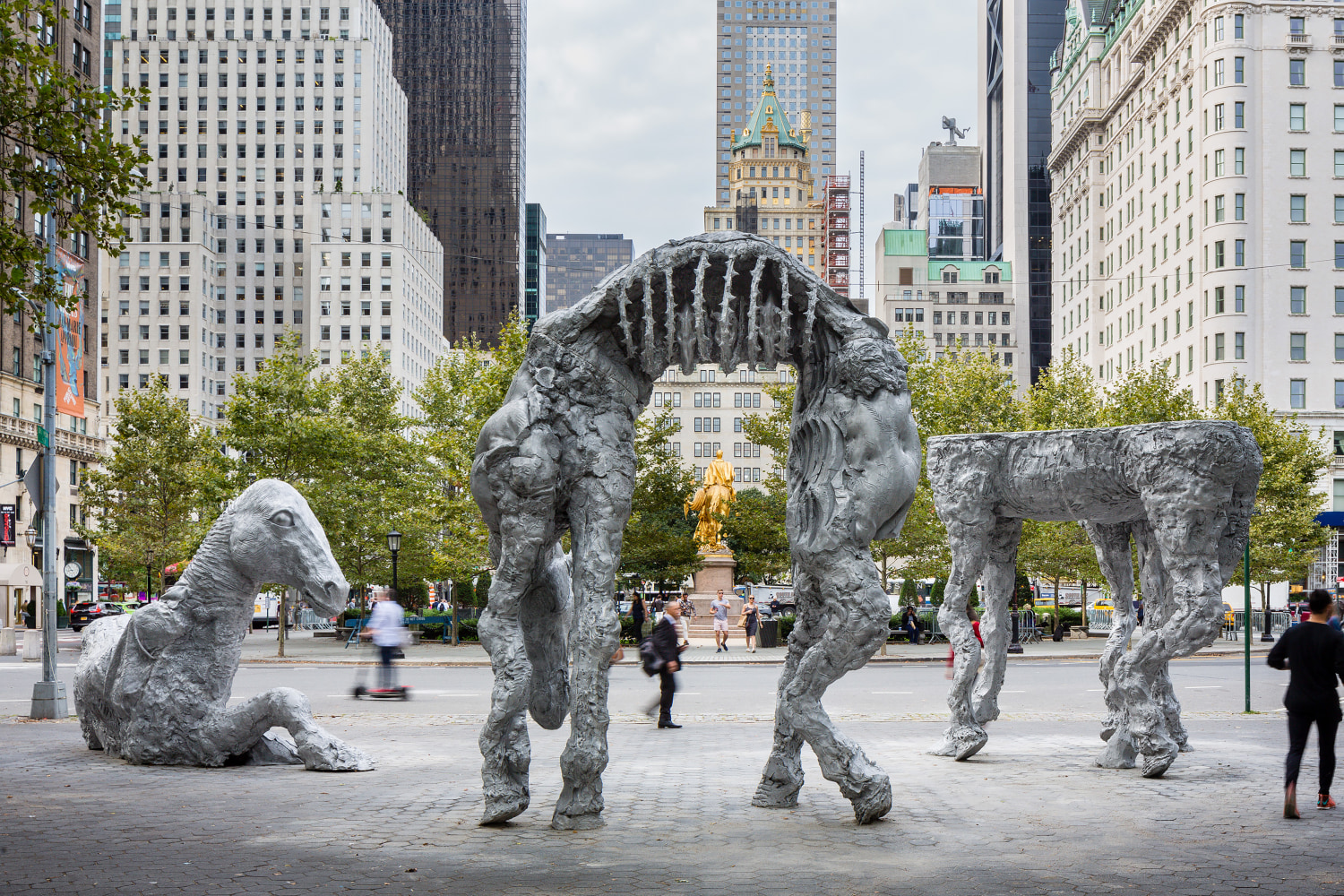 Installation view of sculptures by Jean-Marie Appriou