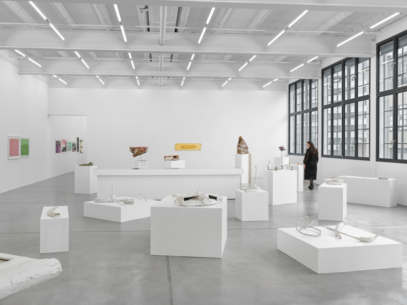 Installation view, Franz West, Die fr&amp;uuml;hen Werke / Early Works, Galerie Eva Presenhuber, Maag Areal, Zurich, 2025