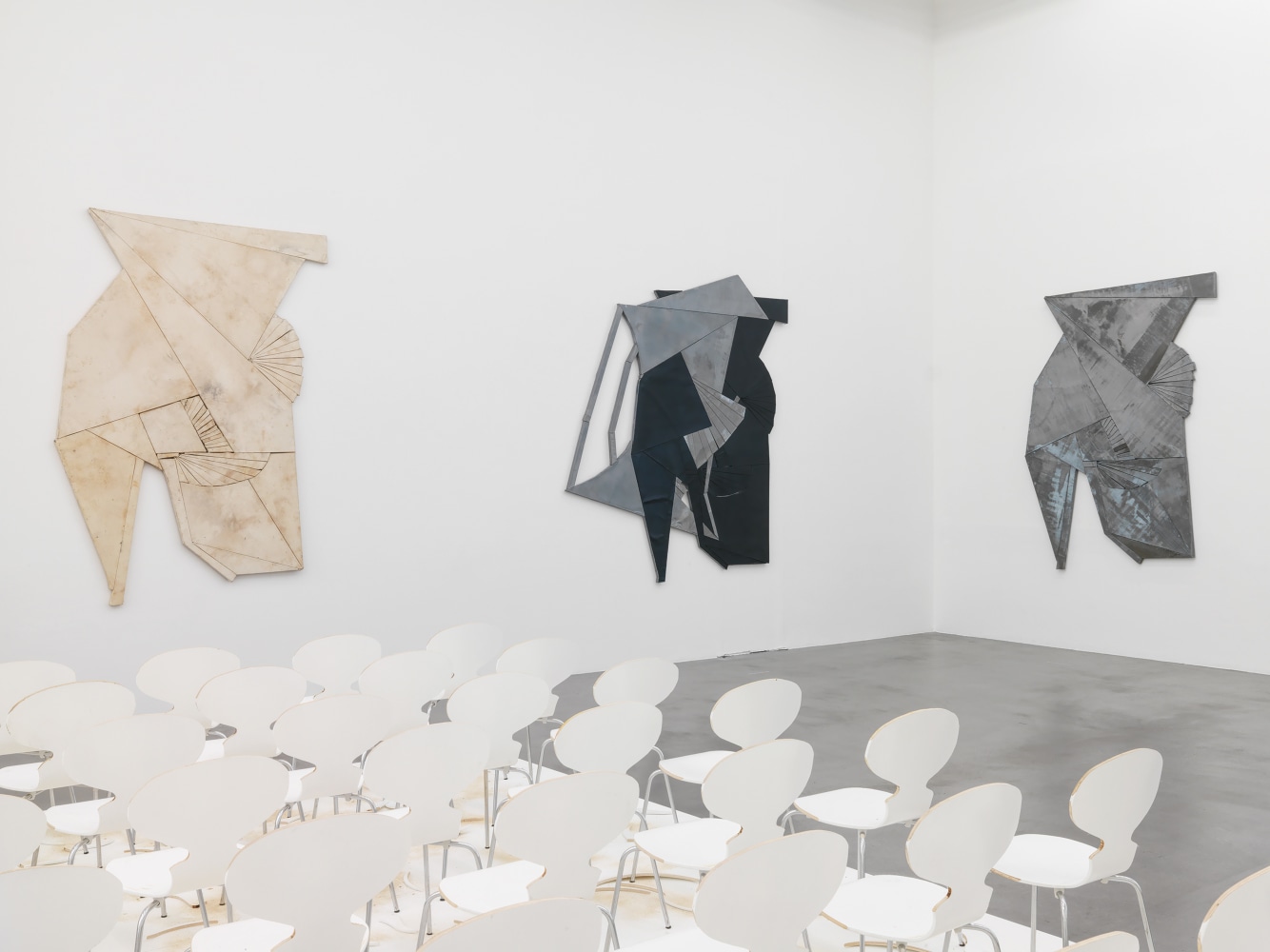 Installation view of works by Wyatt Kahn