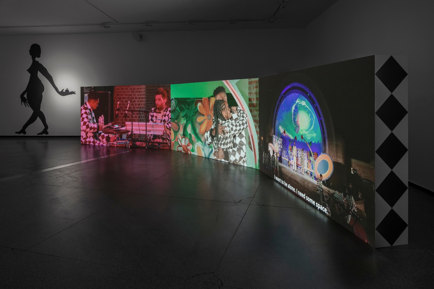 Installation view, Tschabalala Self, Skin Tight, Australian Centre for Contemporary Art, Melbourne, 2025