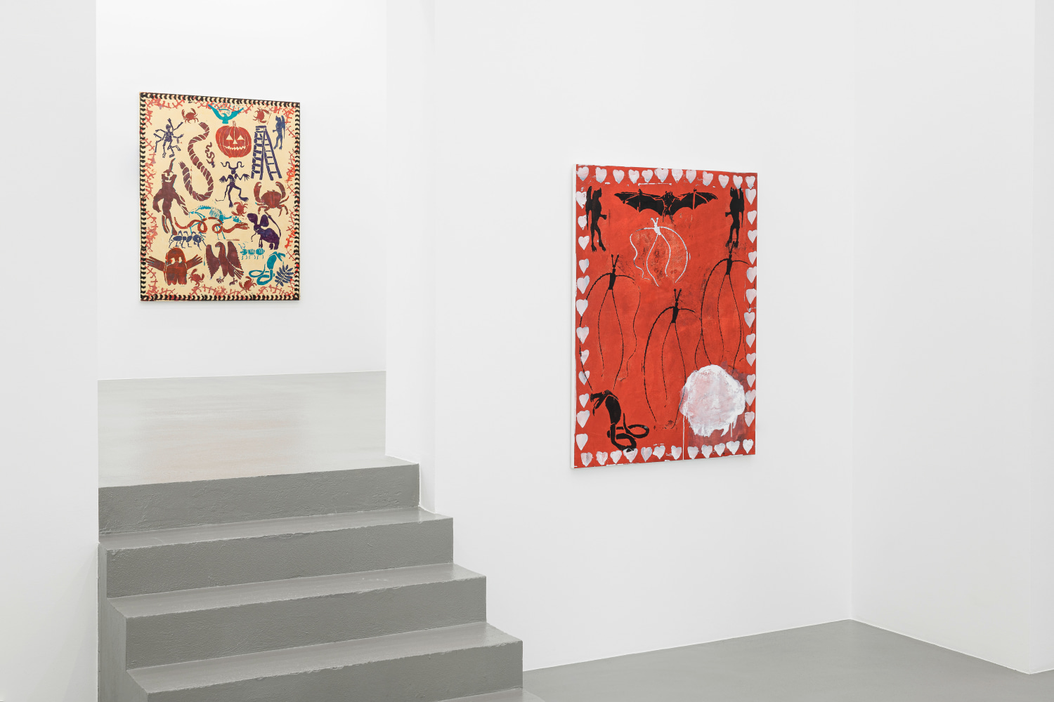 Installation view, Josh Smith, Studio News, Galerie Eva Presenhuber, Vienna, 2024