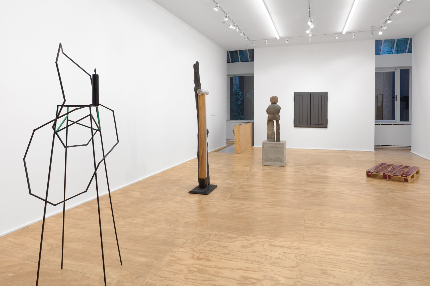 installation view of works by various artists