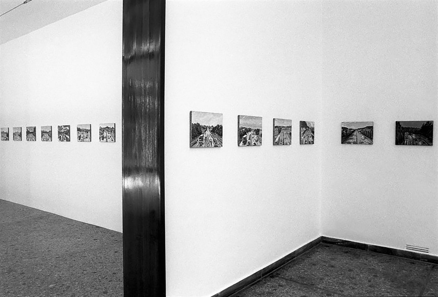 Installation view of paintings by Jean-Frédéric Schnyder