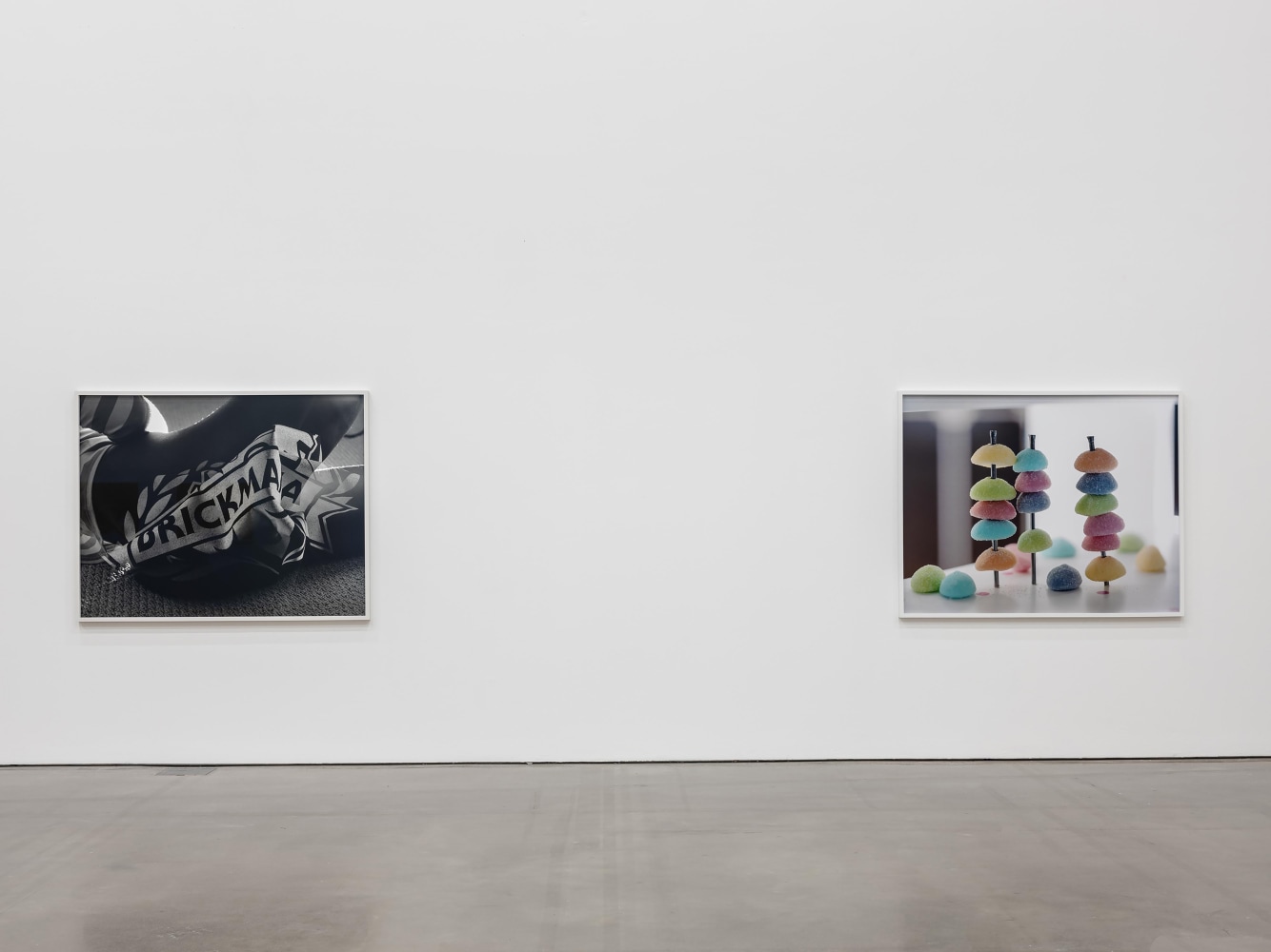 Installation view of photographs by Torbjørn Rødland