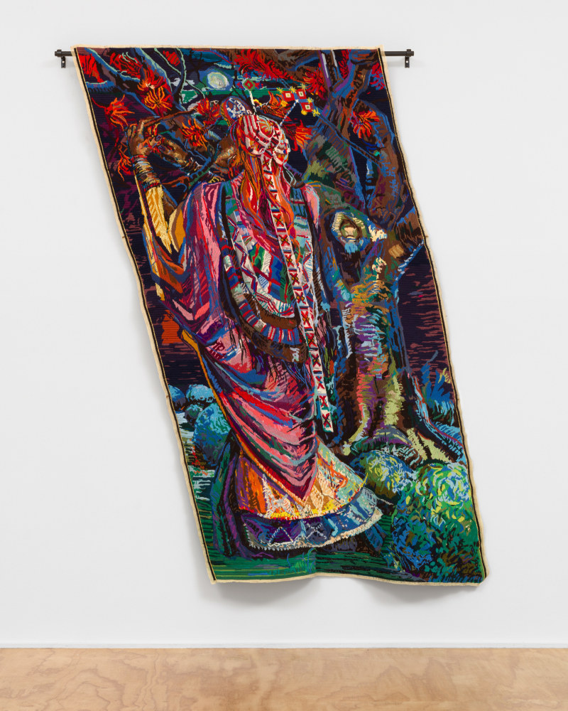 Act One: Scene 5: Erythrina Kaffra
From The Lunar Songbook
2021
Wool and thread on tapestry canvas
226 x 188 cm / 89 x 74 in
RUGA 48499