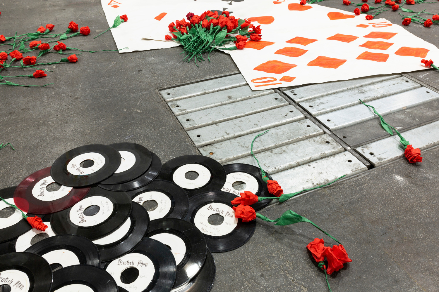 Installation view, Karen Kilimnik, The Joker Episode of The Avengers, Art Basel Unlimited, Basel, 2024