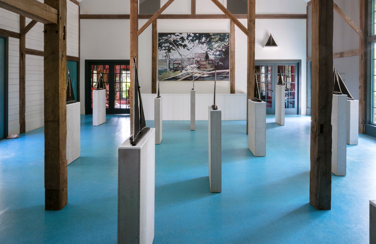 Installation view, Ugo Rondinone, sculpting wind, The Madoo Conservancy, Sagaponack, 2025