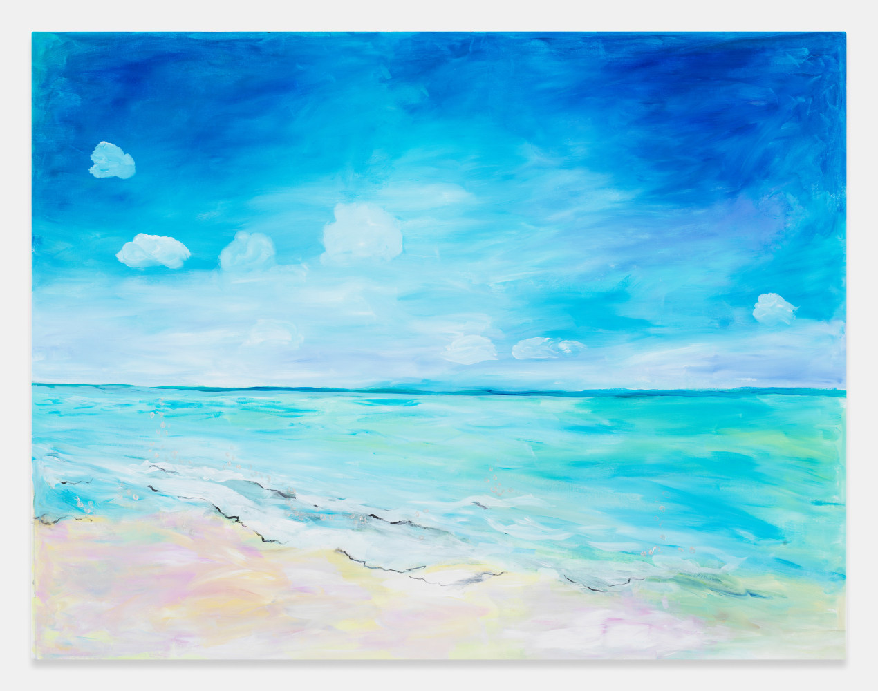 the beach, the sea froth

opal seashore beach

2023

Acrylic on canvas

105.5 x 137.5 cm / 41 5/8 x 54 1/8 in

&amp;copy; Karen Kilimnik