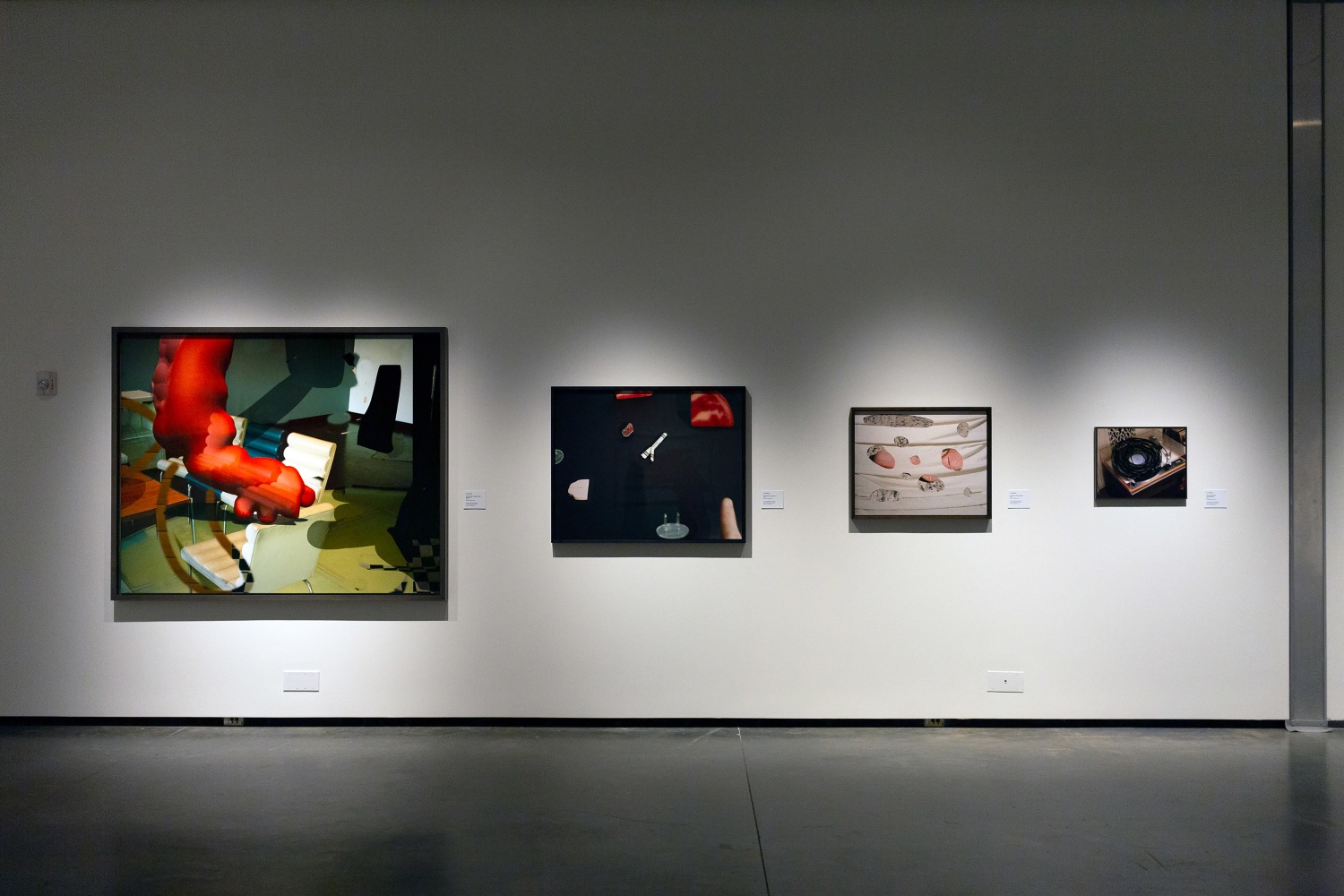 Installation view of Works by Lucas Blalock
