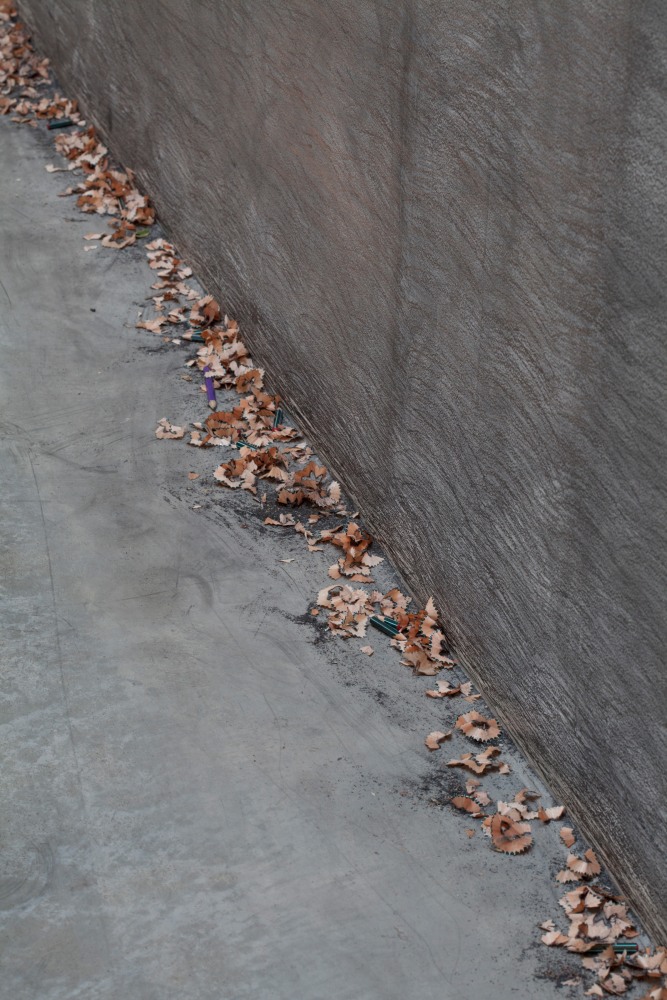 Installation view of work by Douglas Gordon