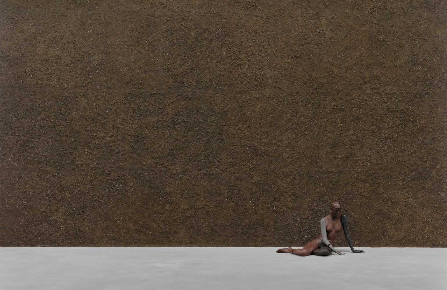 Installation view of sculptures by Ugo Rondinone