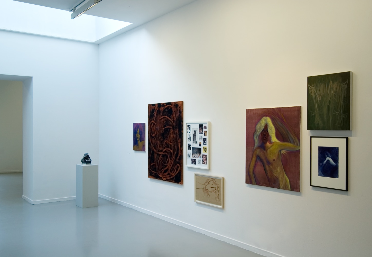 Installation view of works by Steven Shearer
